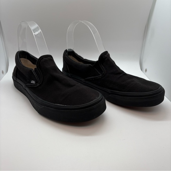 Vans Black Slip-On Sneakers Casual Comfort - Picture 3 of 5